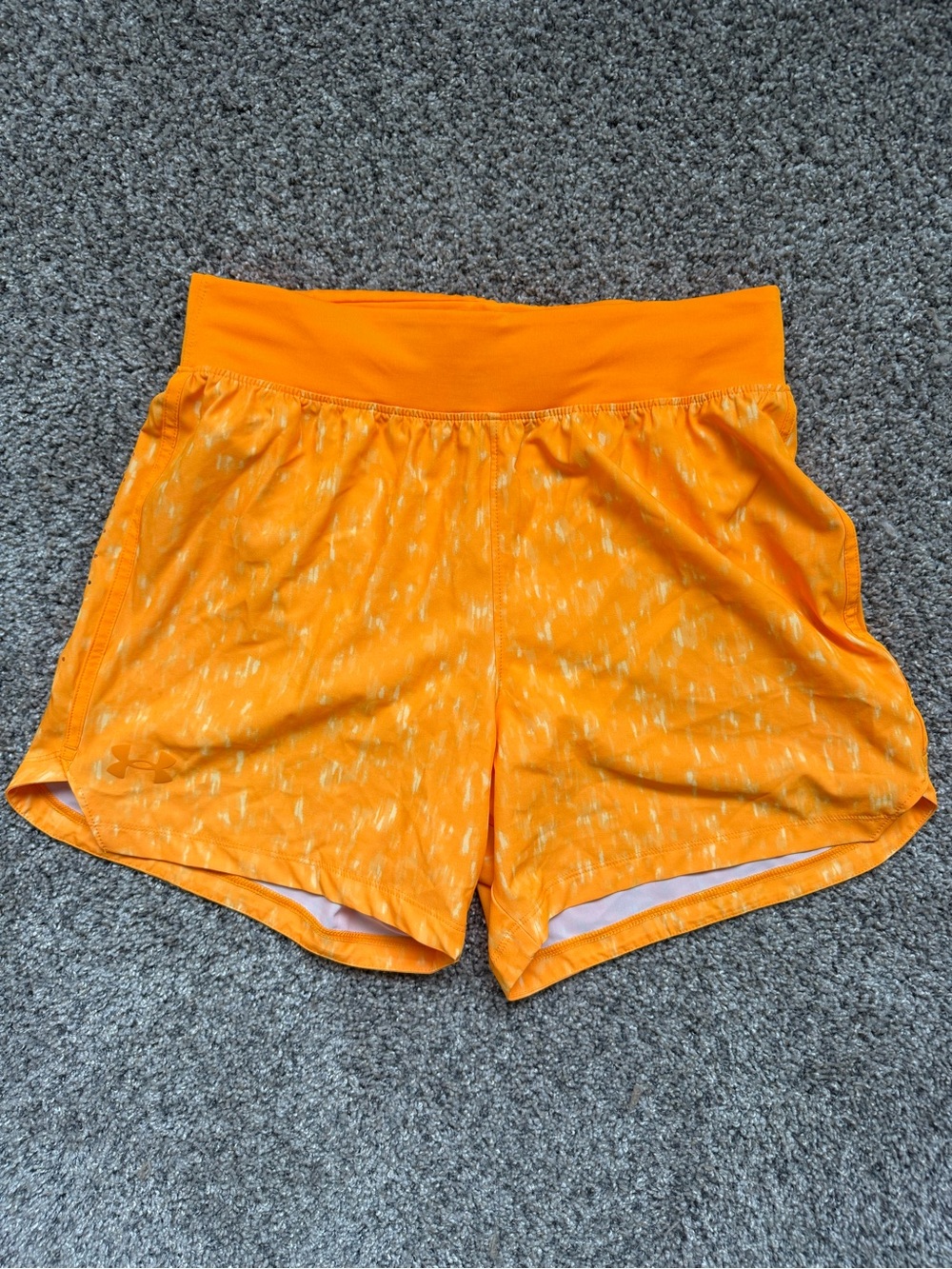 Men’s Orange Under Armour Shorts - Lightweight Running Shorts